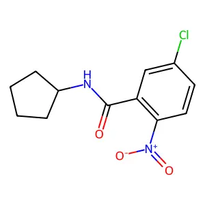 5-chloro-N-cyclopentyl-2-nitrobenzamide structure