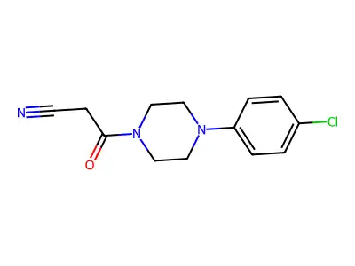 3-[4-(4-Chlorophenyl)piperazin-1-yl]-3-oxopropanenitrile structure