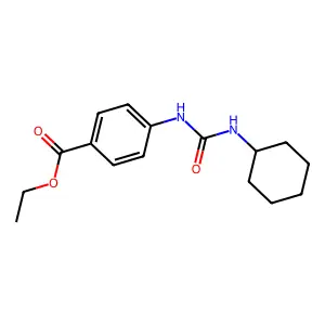 Ethyl 4-[(cyclohexylcarbamoyl)amino]benzoate structure