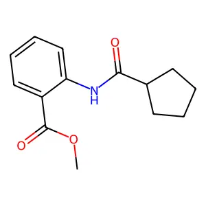 Methyl 2-[(cyclopentylcarbonyl)amino]benzoate structure