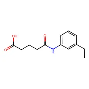 5-(3-Ethylanilino)-5-oxopentanoic acid structure