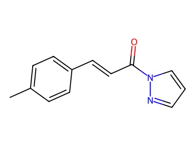 3-(4-Methylphenyl)-1-pyrazol-1-ylprop-2-en-1-one structure