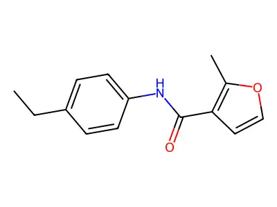 N-(4-ethylphenyl)-2-methylfuran-3-carboxamide structure