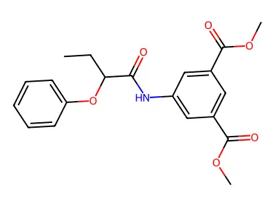 Dimethyl5-[(2-phenoxybutanoyl)amino]isophthalate structure