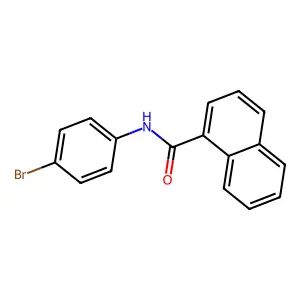 N-(4-bromophenyl)naphthalene-1-carboxamide structure