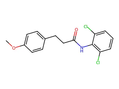 N-(2,6-dichlorophenyl)-3-(4-methoxyphenyl)propanamide structure