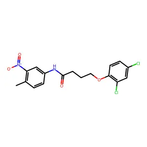 4-(2,4-dichlorophenoxy)-N-(4-methyl-3-nitrophenyl)butanamide structure