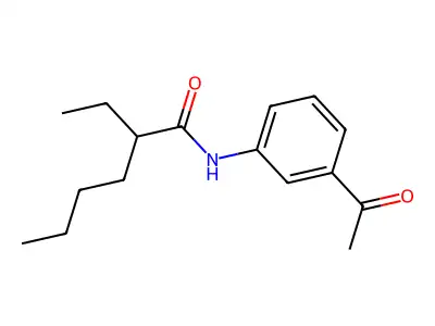 N-(3-acetylphenyl)-2-ethylhexanamide structure
