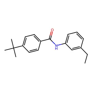 4-叔丁基-N-(3-乙基苯基)苯甲酰胺 structure
