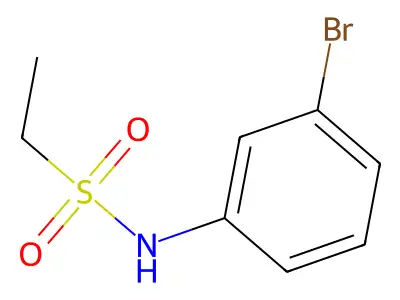 N-(3-bromophenyl)ethanesulfonamide structure