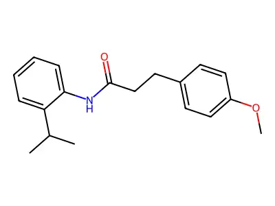 3-(4-methoxyphenyl)-N-(2-propan-2-ylphenyl)propanamide structure