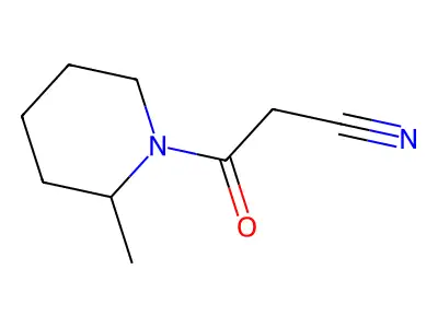 3-(2-Methylpiperidin-1-yl)-3-oxopropanenitrile structure