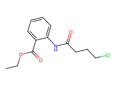 Ethyl 2-[(4-chlorobutanoyl)amino]benzoate structure