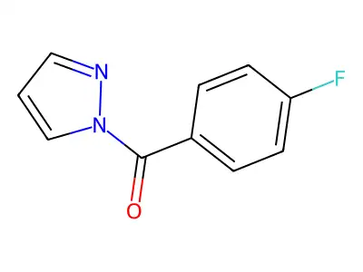 1-(4-fluorobenzoyl)-1H-pyrazole structure
