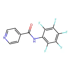 N-(2,3,4,5,6-pentafluorophenyl)pyridine-4-carboxamide structure