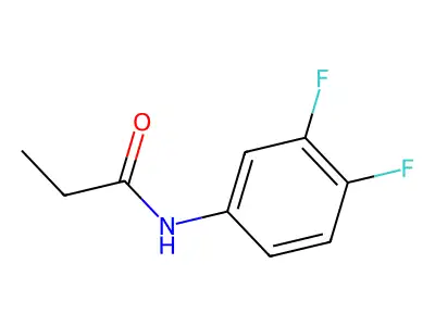 N-(3,4-difluorophenyl)propanamide structure