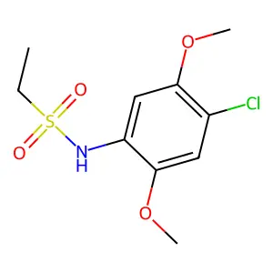 N-(4-chloro-2,5-dimethoxyphenyl)ethanesulfonamide structure