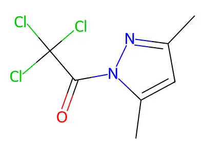 2,2,2-Trichloro-1-(3,5-dimethyl-1H-pyrazol-1-yl)ethanone structure