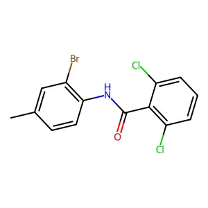N-(2-bromo-4-methylphenyl)-2,6-dichlorobenzamide structure