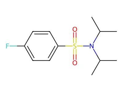 N,N-Diisopropyl 4-fluorobenzenesulfonamide structure