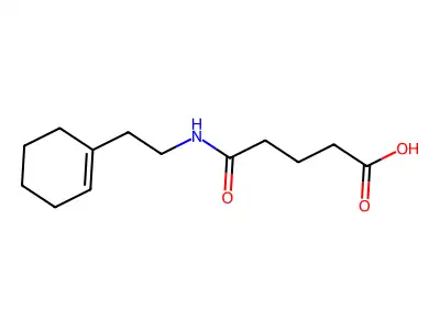 5-[2-(Cyclohexen-1-yl)ethylamino]-5-oxopentanoic acid structure