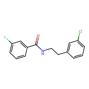 N-[2-(3-chlorophenyl)ethyl]-3-fluorobenzamide structure