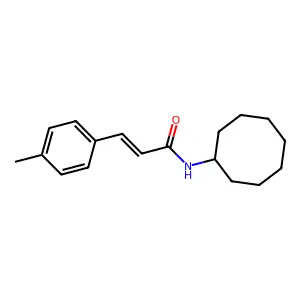 N-环辛基-3-(4-甲基苯基)丙烯酰胺 structure