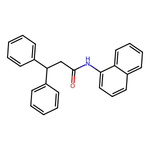 N-naphthalen-1-yl-3,3-diphenylpropanamide structure