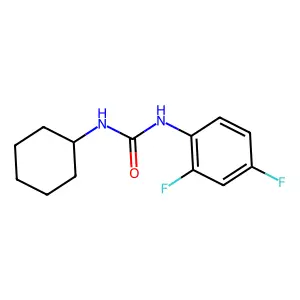 1-Cyclohexyl-3-(2,4-difluorophenyl)urea structure