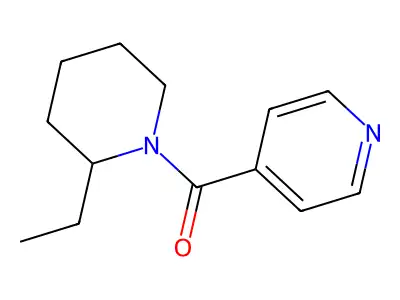 (2-Ethyl-1-piperidinyl)(4-pyridinyl)methanone structure