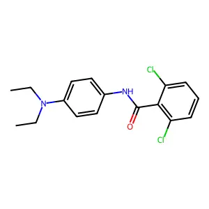 2,6-dichloro-N-[4-(diethylamino)phenyl]benzamide structure