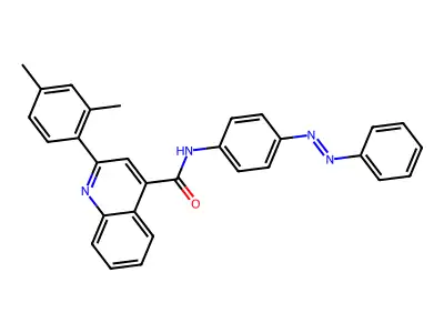 4-Quinolinecarboxamide, 2-(2,4-dimethylphenyl)-N-[4-(2-phenyldiazenyl)phenyl]- structure