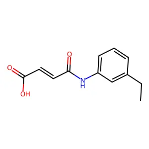 2-Butenoic acid, 4-[(3-ethylphenyl)amino]-4-oxo- structure
