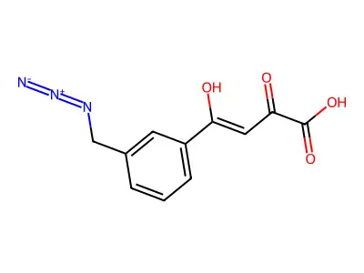 4-(3-叠氮甲基苯基)-2,4-二氧代丁酸 structure