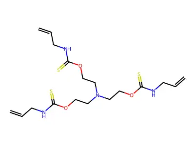 O-[2-[bis[2-(prop-2-enylcarbamothioyloxy)ethyl]amino]ethyl] N-prop-2-enylcarbamothioate structure