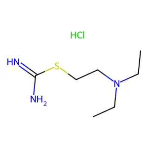 Carbamimidothioic acid, 2-(diethylamino)ethyl ester, hydrochloride (1:1) structure