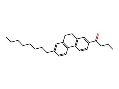 1-(9,10-Dihydro-7-octyl-2-phenanthryl)butan-1-one structure