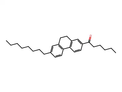1-(9,10-Dihydro-7-octyl-2-phenanthryl)hexanone structure