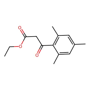 Ethyl 3-oxo-3-(2,4,6-trimethylphenyl)propanoate structure