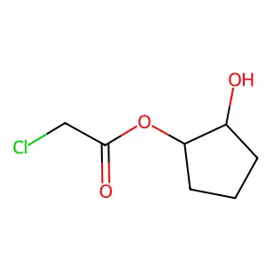 (2-Hydroxycyclopentyl) 2-chloroacetate structure