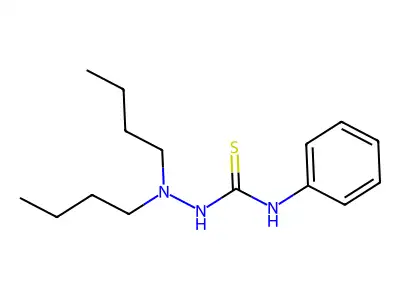 2,2-Dibutyl-N-phenylhydrazinecarbothioamide structure