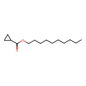 Decyl cyclopropanecarboxylate structure