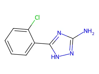 5-(2-chlorophenyl)-4H-1,2,4-triazol-3-amine structure