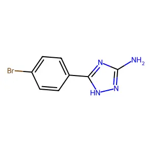 5-(4-bromophenyl)-4H-1,2,4-triazol-3-amine structure