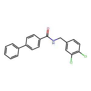 N-[(3,4-dichlorophenyl)methyl]-4-phenylbenzamide structure