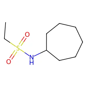N-cycloheptylethanesulfonamide structure