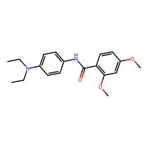 N-[4-(diethylamino)phenyl]-2,4-dimethoxybenzamide structure