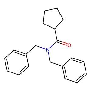 N,N-dibenzylcyclopentanecarboxamide structure