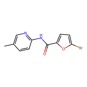 5-bromo-N-(5-methyl-2-pyridinyl)-2-furamide structure