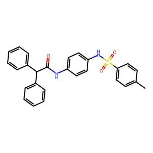 N-[4-[(4-methylphenyl)sulfonylamino]phenyl]-2,2-diphenylacetamide structure